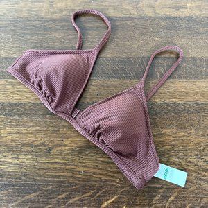 NWT Aerie Ribbed Triangle Bikini top
